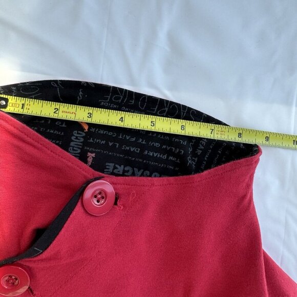 Message Factory Women Red Tunic Long Sleeves Size Medium - Picture 11 of 15